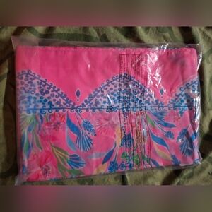 Lilly Pulitzer Pink and Green Floral Fabric